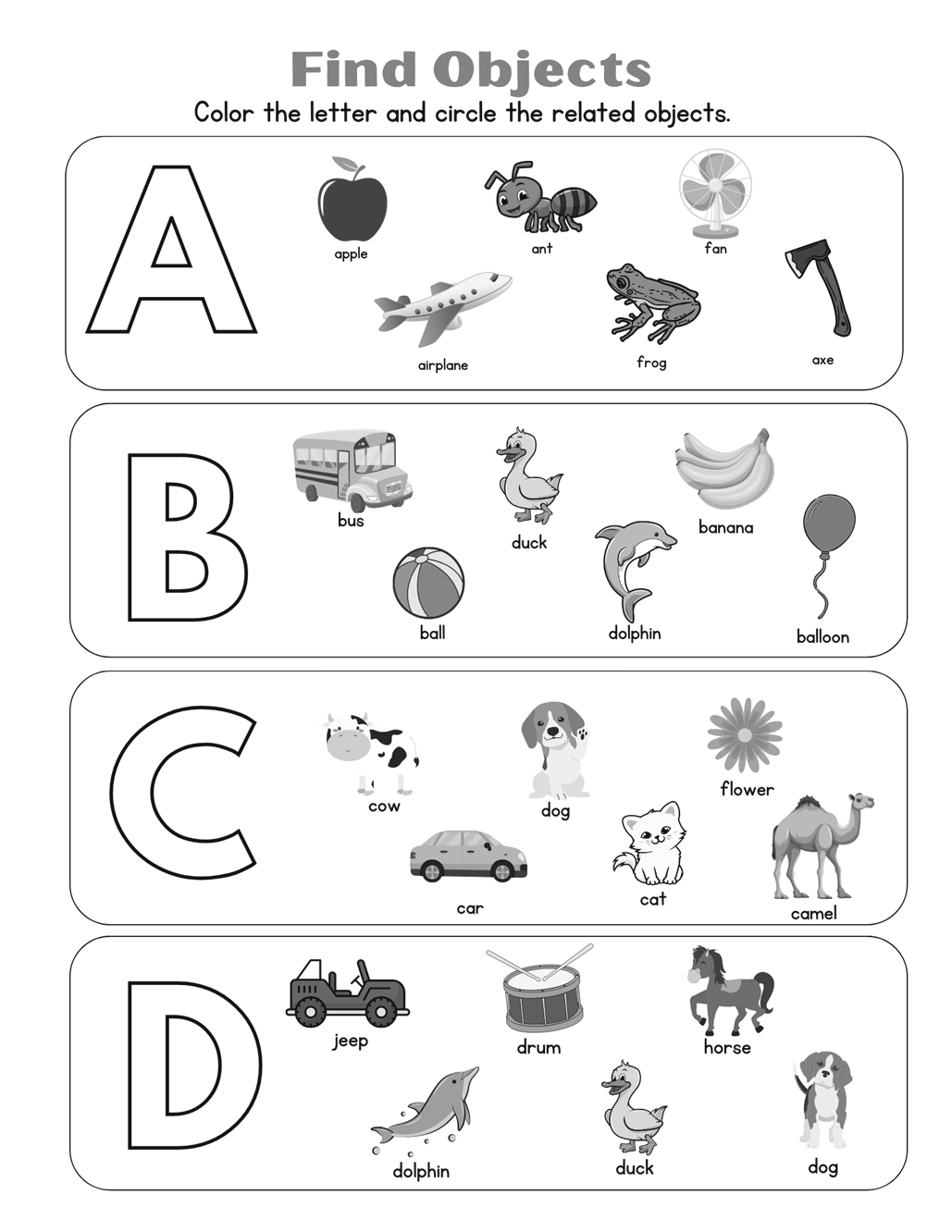 Parent Pack 1 – Letter Recognition Learning Kit
